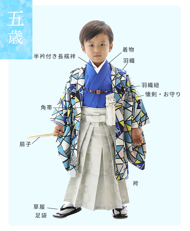 五歳男の子用羽織袴レンタル
